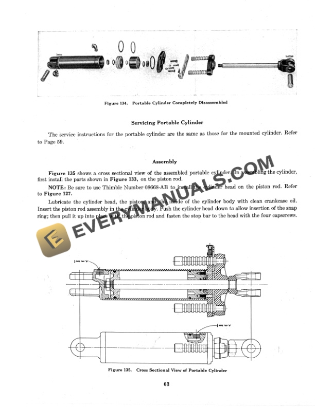 Case Single and Dual Valve Hydraulic Contol Units for Models S, D, LA Series Tractor Service Manual 5634-5