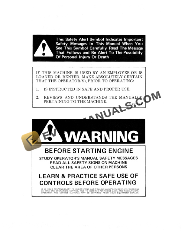 Case Sleeve Hitches K22, K24, J22, J24, H22, H24 Operator Manual 9-99725-3