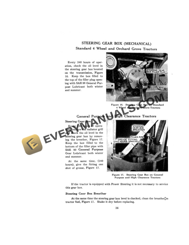 Case Spark Ignition 400 Series Tractor Operator Manual 5689-2