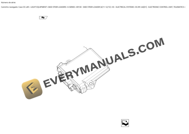 Case SR130 Skid Steer Loader Service Manual 510003-3