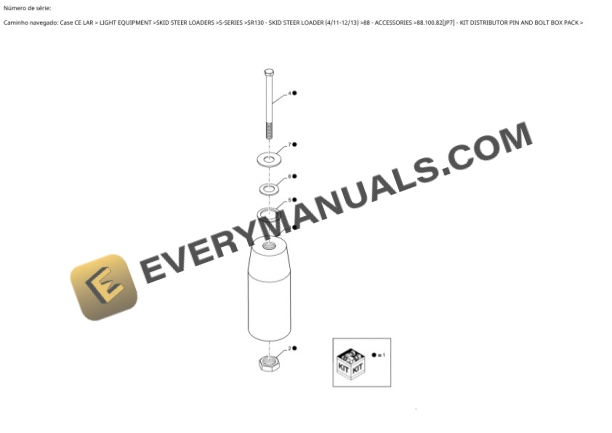 Case SR130 Skid Steer Loader Service Manual 510003-4