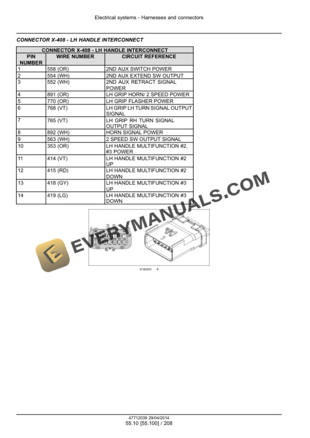 Case SR130, SR160 Tier 4B (Final) Alpha Series Skid Steer Loader Service Manual 47712626-4