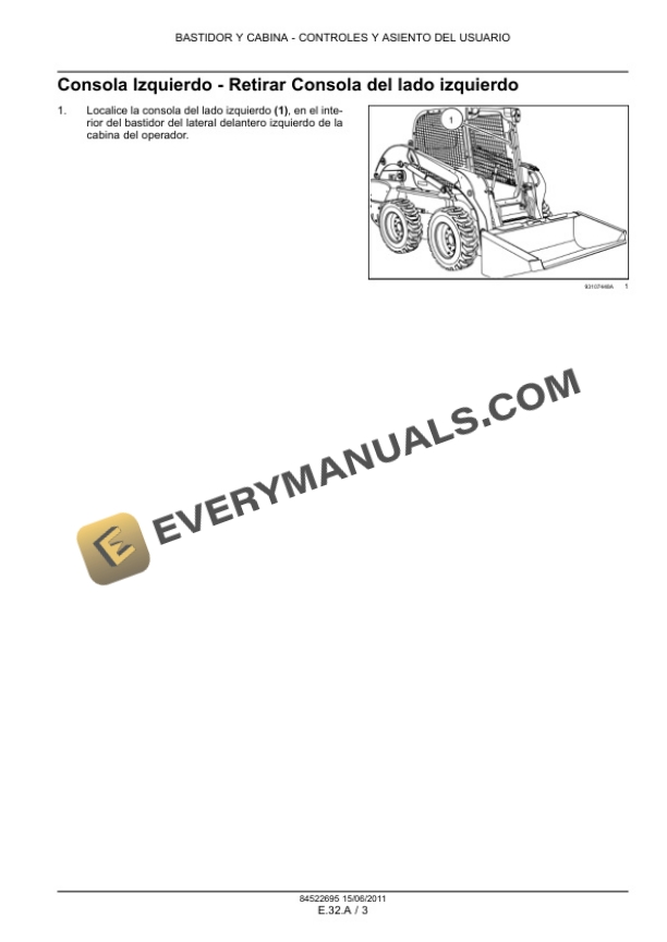 Case SR130, SR200, SR150, SR220, SR175, SR250, SV185, SV250, SV300 Mini Loader Maintenance Manual 84522695 ES PDF 7 Case SR130, SR200, SR150, SR220, SR175, SR250, SV185, SV250, SV300 Mini Loader Maintenance Manual 84522695 ES PDF - Image 5