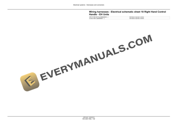 Case SR175, SV185 Tier 4B (Final) Alpha Series Skid Steer Loader Service Manual 47881863-5