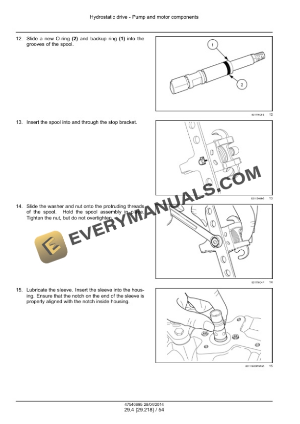 Case SR220, SR250, SV250, SV300 Tier 4A Alpha Series Skid Steer Loader Service Manual 47720712-3