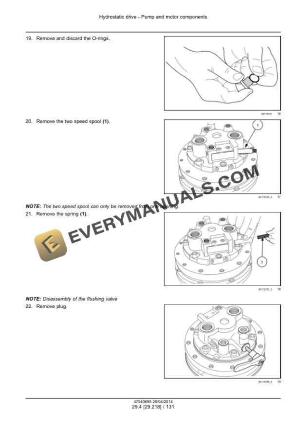 Case SR220, SR250, SV250, SV300 Tier 4A Alpha Series Skid Steer Loader Service Manual 47720712-5