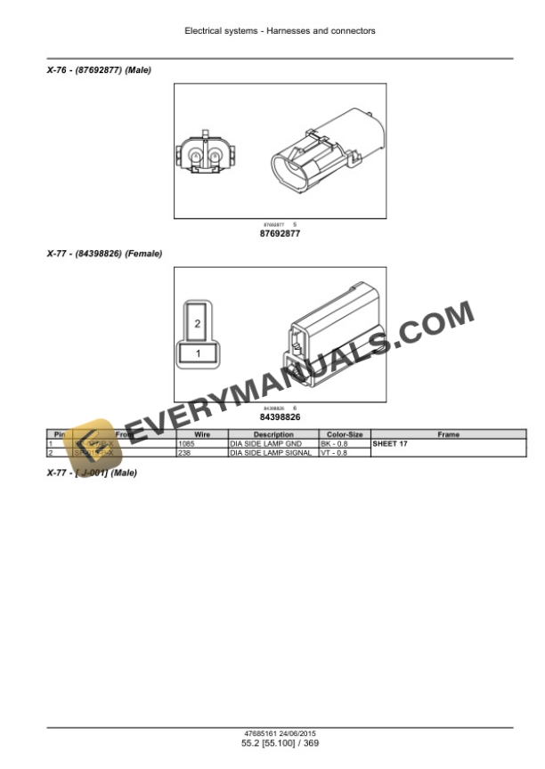 Case SR270, SV300 Tier 4B (Final) Alpha Series Skid Steer Loader Service Manual 47899790-4