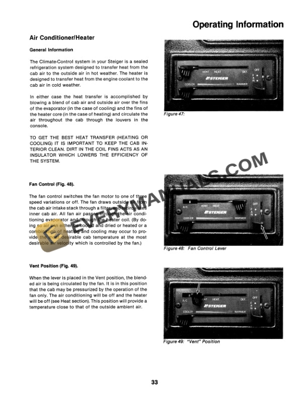 Case ST450, ST470 Operator Manual 37-062R1-3