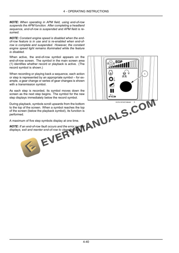 Case Steiger 370, 420, 470, 500, 540, 580, 620, Quadtrac 470, 500, 540, 580, 620 Stage IV Tractor Operator Manual 47982413-3