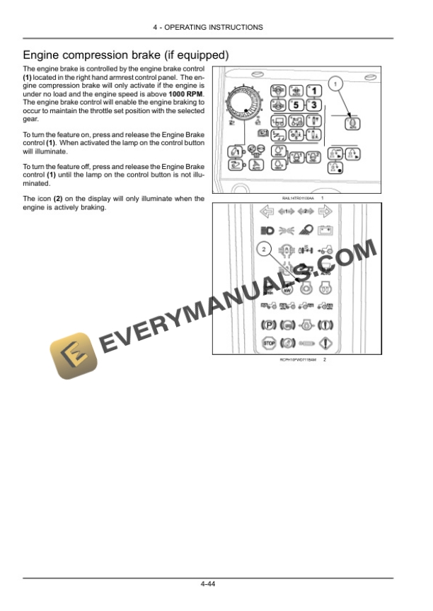 Case Steiger 370, 420, 470, 500, 540, 580, 620, Quadtrac 470, 500, 540, 580, 620 Tier 4B (Final) Tractor Operator Manual 47671478-3