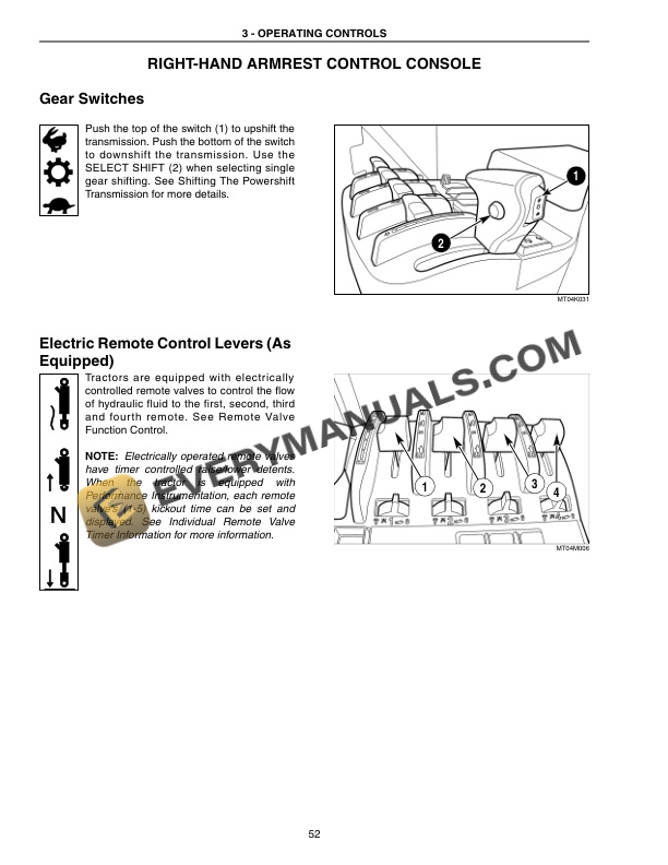 Case Steiger 385, 435, 485, 535 Tractor Operator Manual 84266056-2
