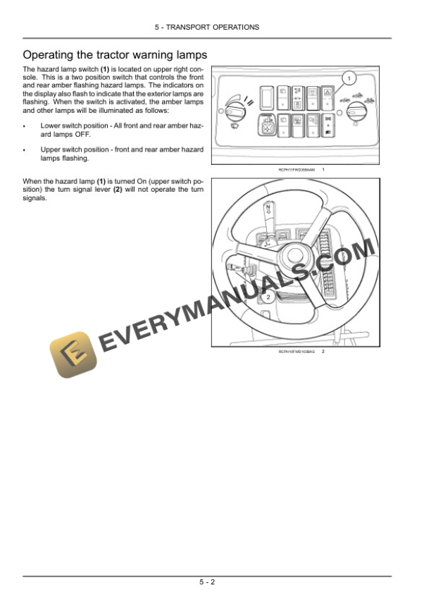 Case Steiger 400, 450, 500, 550, 600, Quadtrac 450, 500, 550, 600 Tier 2 Tractor Operator Manual 84594660-3