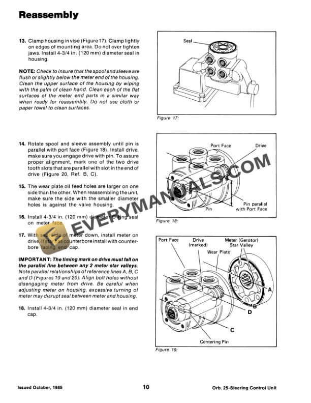 Case Steiger ORB 25-Steering Control Unit BC, Cougar, Panther, Lion 1000 Powershift Series Service Manual 37-153-5