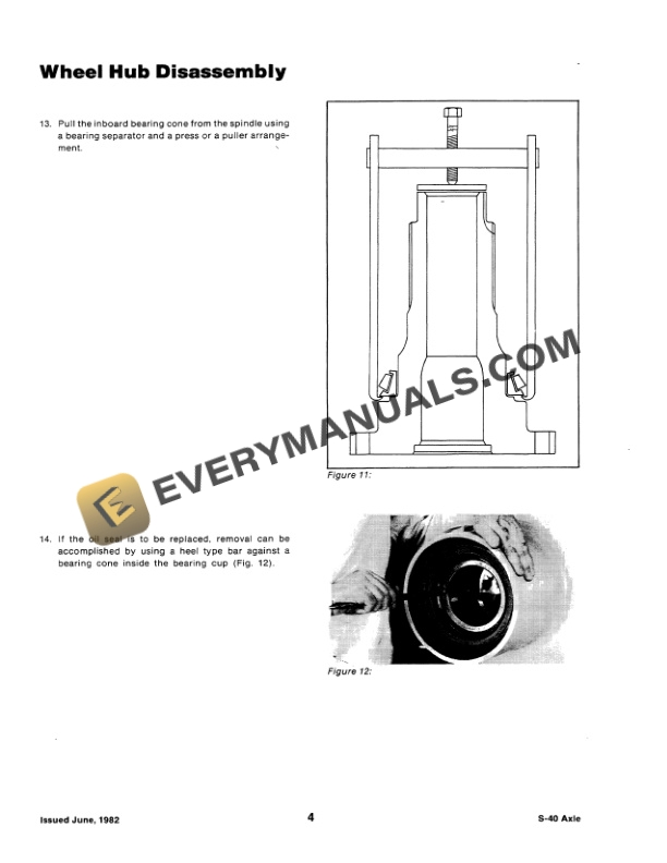 Case Steiger S-34, S-40 Axle Service Manual 37-109-2