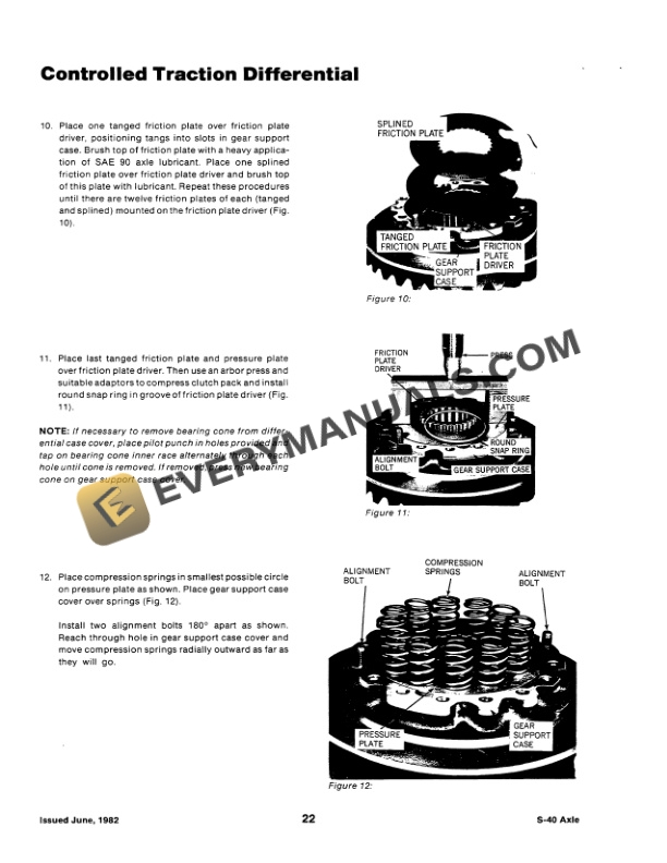 Case Steiger S-34, S-40 Axle Service Manual 37-109-4