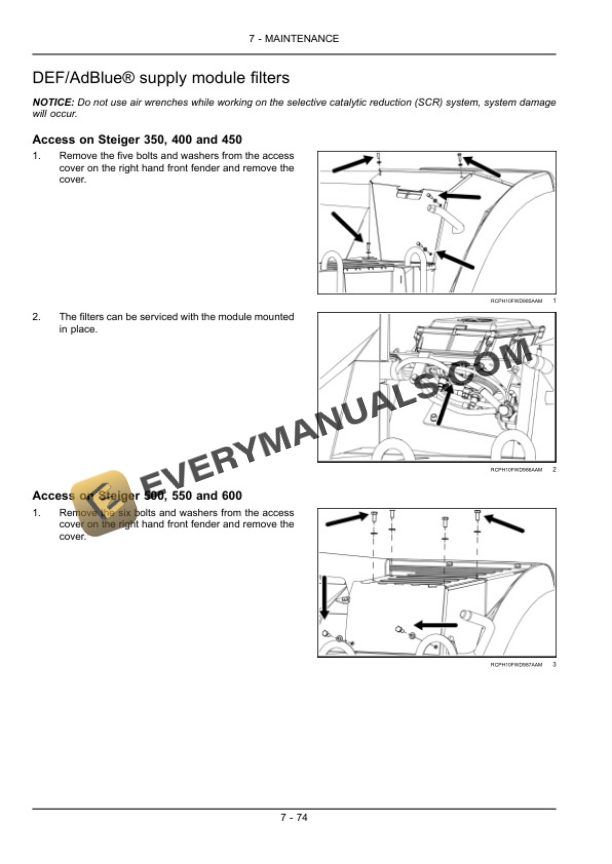 Case Steiger Series Tractor Operator Manual 84295156-5