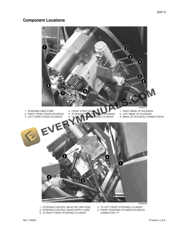 Case STX275, STX325, STX375, STX425, STX450 Steiger Tractor Service Manual 6-14490-4