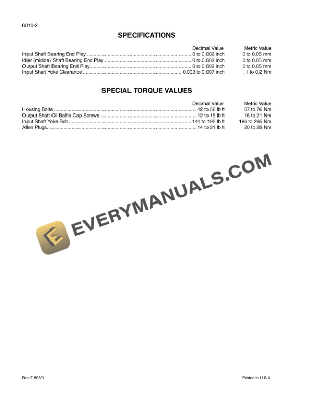 Case STX275, STX325, STX375, STX425, STX450 Steiger Tractor Service Manual 6-14500-5