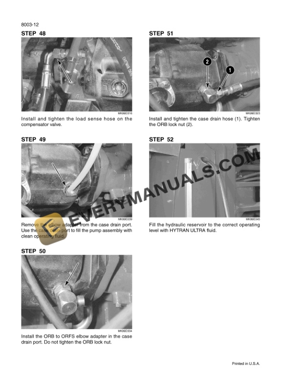 Case STX275, STX325, STX375, STX425, STX450 Steiger Tractor Service Manual 6-14530-2