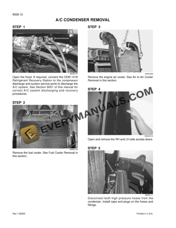 Case STX275, STX325, STX375, STX425, STX450 Steiger Tractor Service Manual 6-14550-2