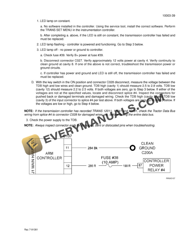 Case STX275, STX325, STX375, STX425, STX450 Steiger Tractor Service Manual 6-14560-4