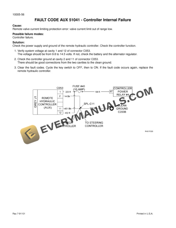 Case STX275, STX325, STX375, STX425, STX450 Steiger Tractor Service Manual 6-14570-3