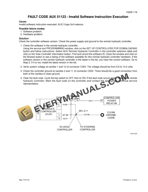 Case STX275, STX325, STX375, STX425, STX450 Steiger Tractor Service Manual 6-14570-4