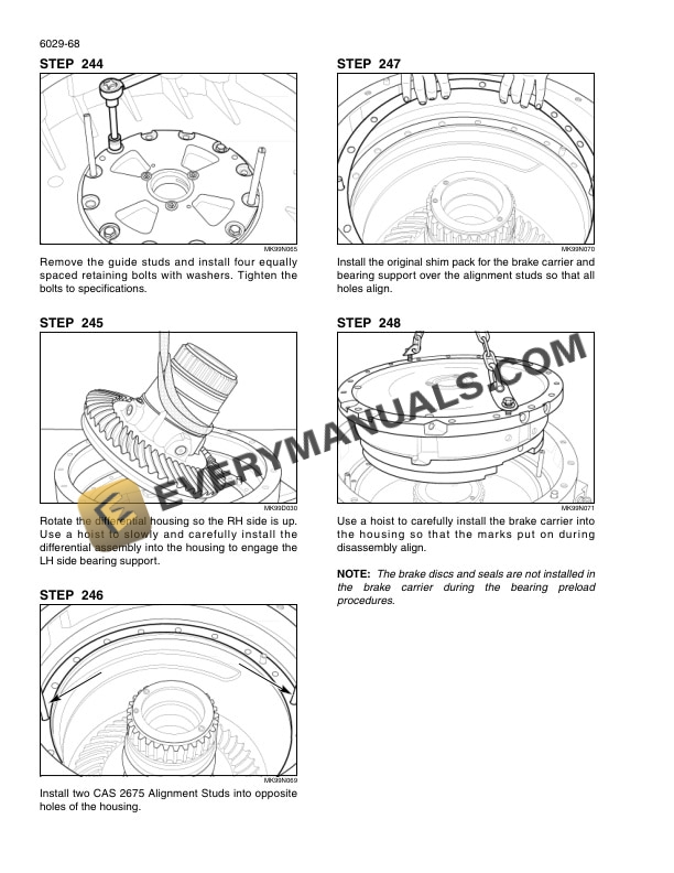 Case STX275, STX325, STX375, STX425, STX450, STX500 Steiger Tractor Repair Manual 6-17810-5
