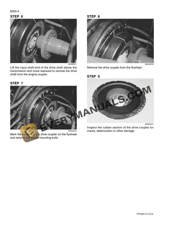 Case STX275 through STX450 Tractor Service Manual 6-13290-2