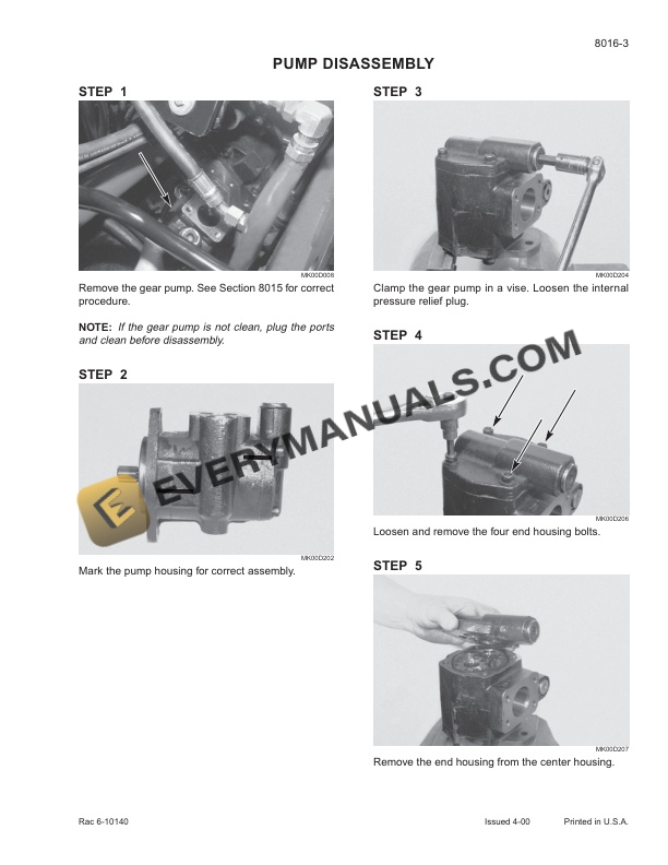 Case STX275 through STX450 Tractor Service Manual 6-13290-4