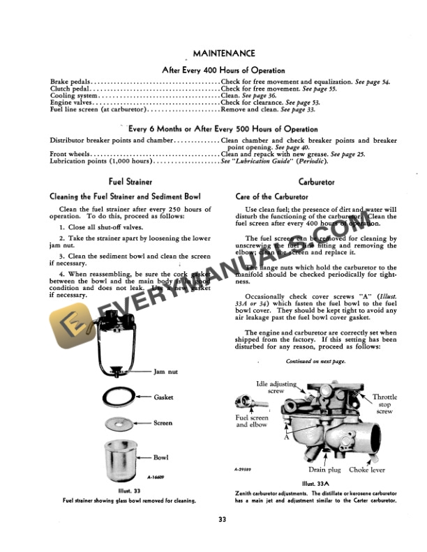 Case Super A, AV Tractor Operator Manual 1004193R5-3