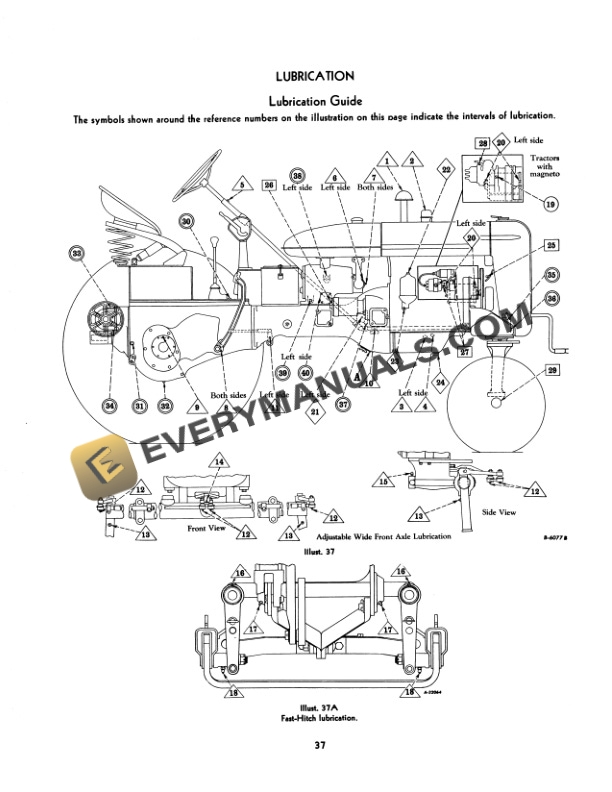 Case Super C Tractor Operator Manual 1004315R1-3