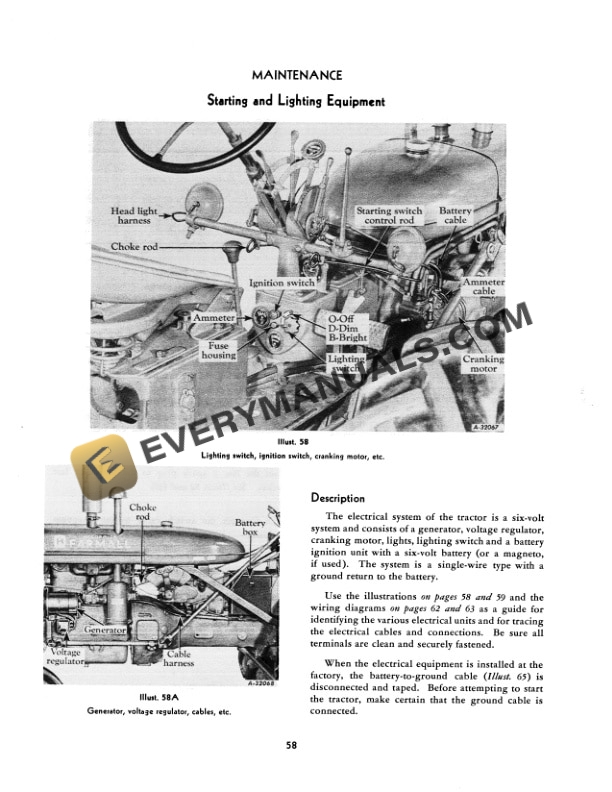 Case Super C Tractor Operator Manual 1004315R1-4