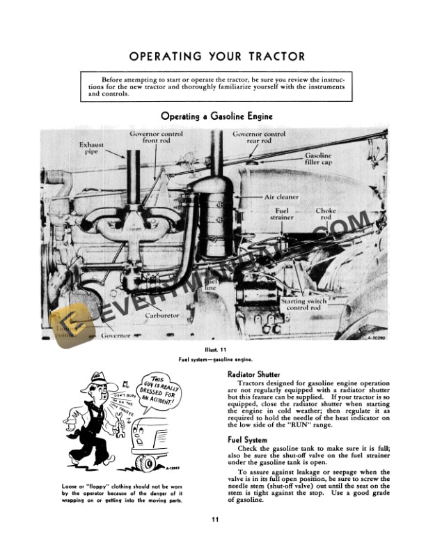 Case Super M, MV Tractor Operator Manual 1004296R1-2
