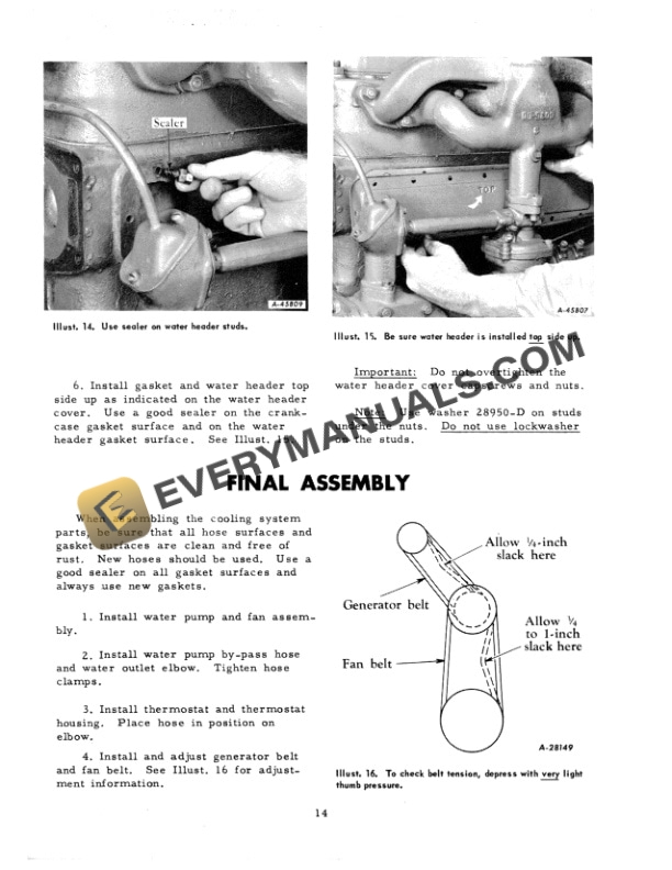 Case Super M-TA Tractor Cooling System Service Manual GSS-1174-5