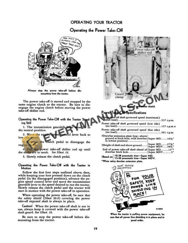 Case Super MD, MDV Tractor Operator Manual 1004297R1-2