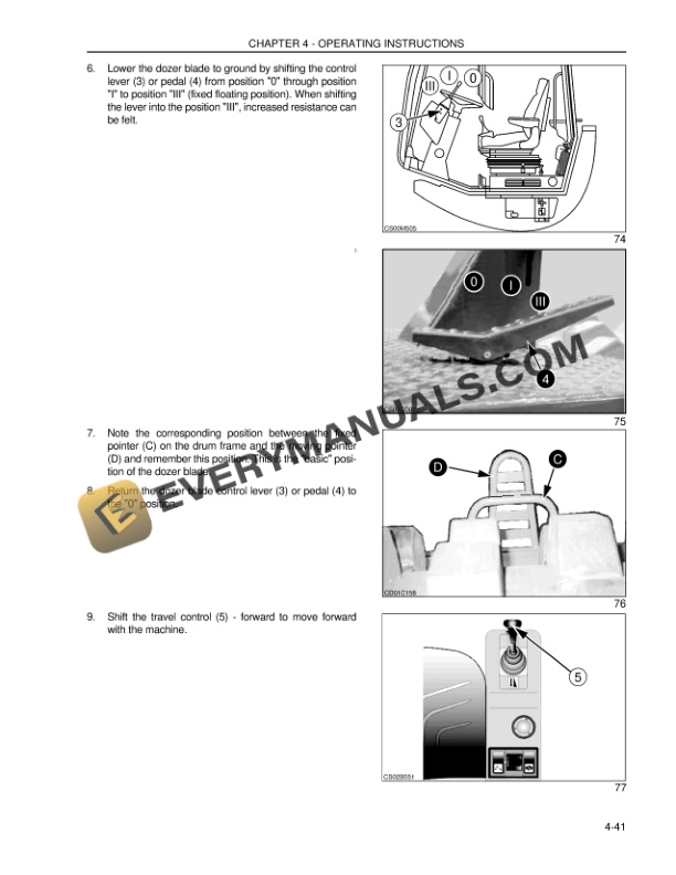 Case SV208, SV210, SV212, SV216 Vibratory Rollers with Murphy Multi Operator Manual 84287230-4