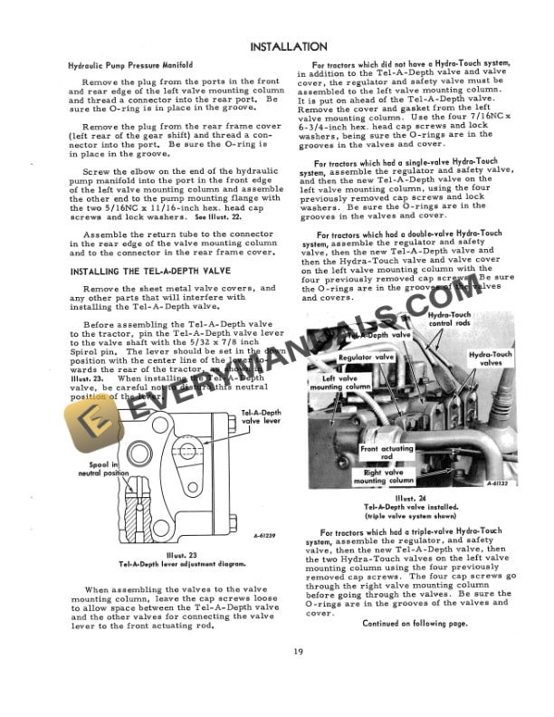 Case Three-Point Industrial Hitch International 340 and 460 Series Tractor Operator Manual 1014180R3-4