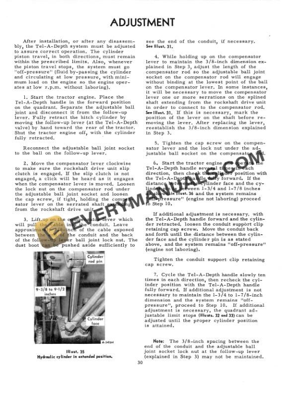 Case Three-Point Industrial Hitch with Tel Operator Manual 1014117R1-5