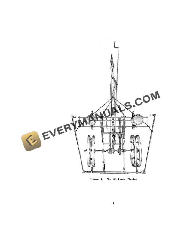 Case Tractor Corn Planters Model No 46 and 46-H Drill Only Operator Manual DA1573-2