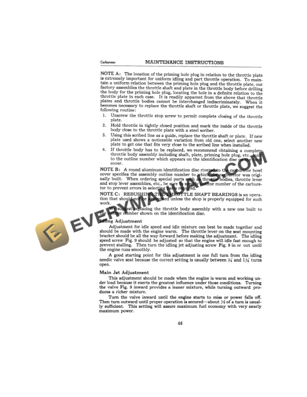 Case Tractor, Rubber Tired, Gasoline Engine Driven, With Hydraulic Controls 23 DBHP Model SI Air Borne Maintenance Instructions And Parts Catalog TM-5-3012-2