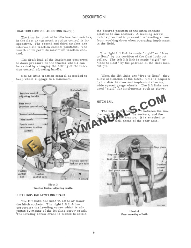 Case Two-Point Fast-Hitch Tel-A-Depth (Rod Operator Manual 1014181R4-2