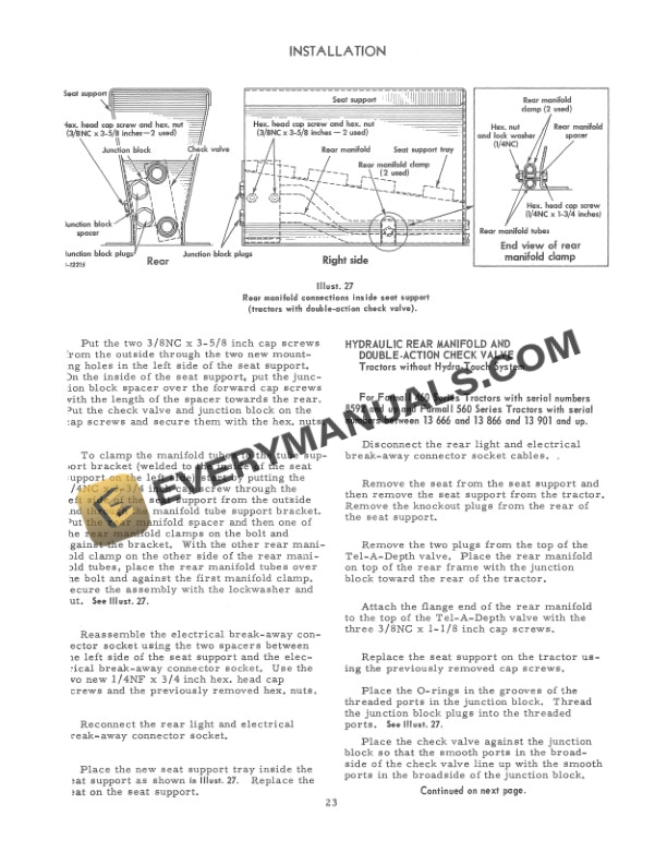 Case Two-Point Fast-Hitch Tel-A-Depth (Rod Operator Manual 1014181R4-4