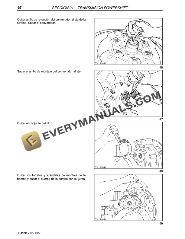 Case TX130-30, TX130-30 Turbo, TX130-33, TX130-33 Turbo Tractor Repair Manual 9-93230 ES-3