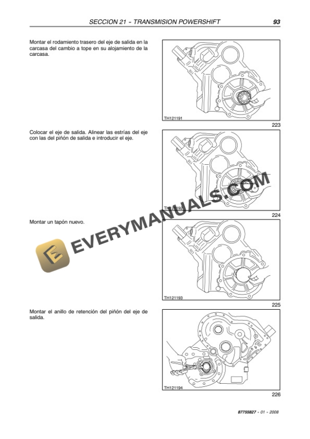 Case TX130-30, TX130-33 Tractor Repair Manual 87755827-3