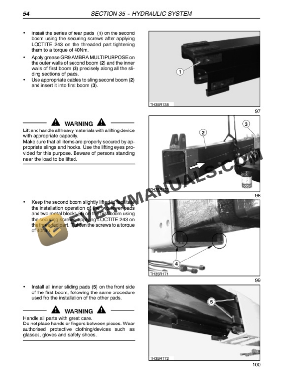 Case TX130-40 Turbo, TX130-43 Turbo, TX130 Service Manual 87595115A-5