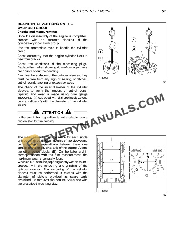 Case TX130, TX140, TX170 Tractor Service Manual 9-88551-2