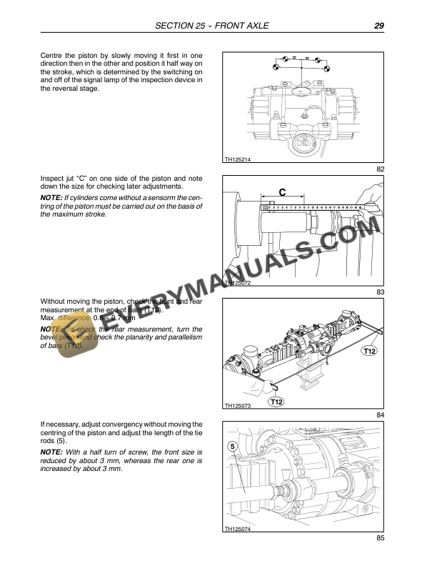 Case TX130, TX140, TX170 Tractor Service Manual 9-88551-4