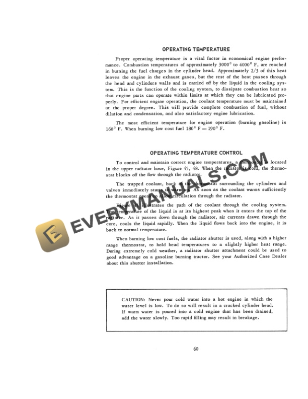 Case VA Tractor Operator Manual RI-53-4