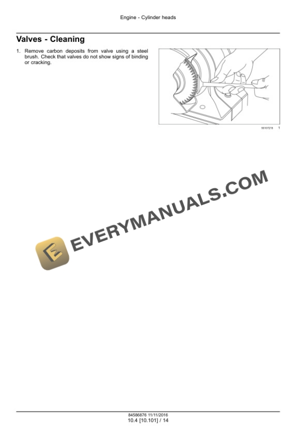 Case Vector Tier 2 and Stage II Engine Service Manual 84586876-2